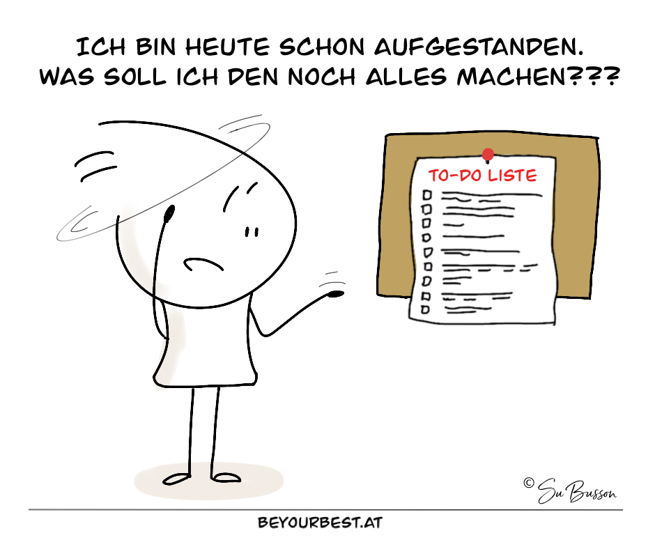 Überfordert sein